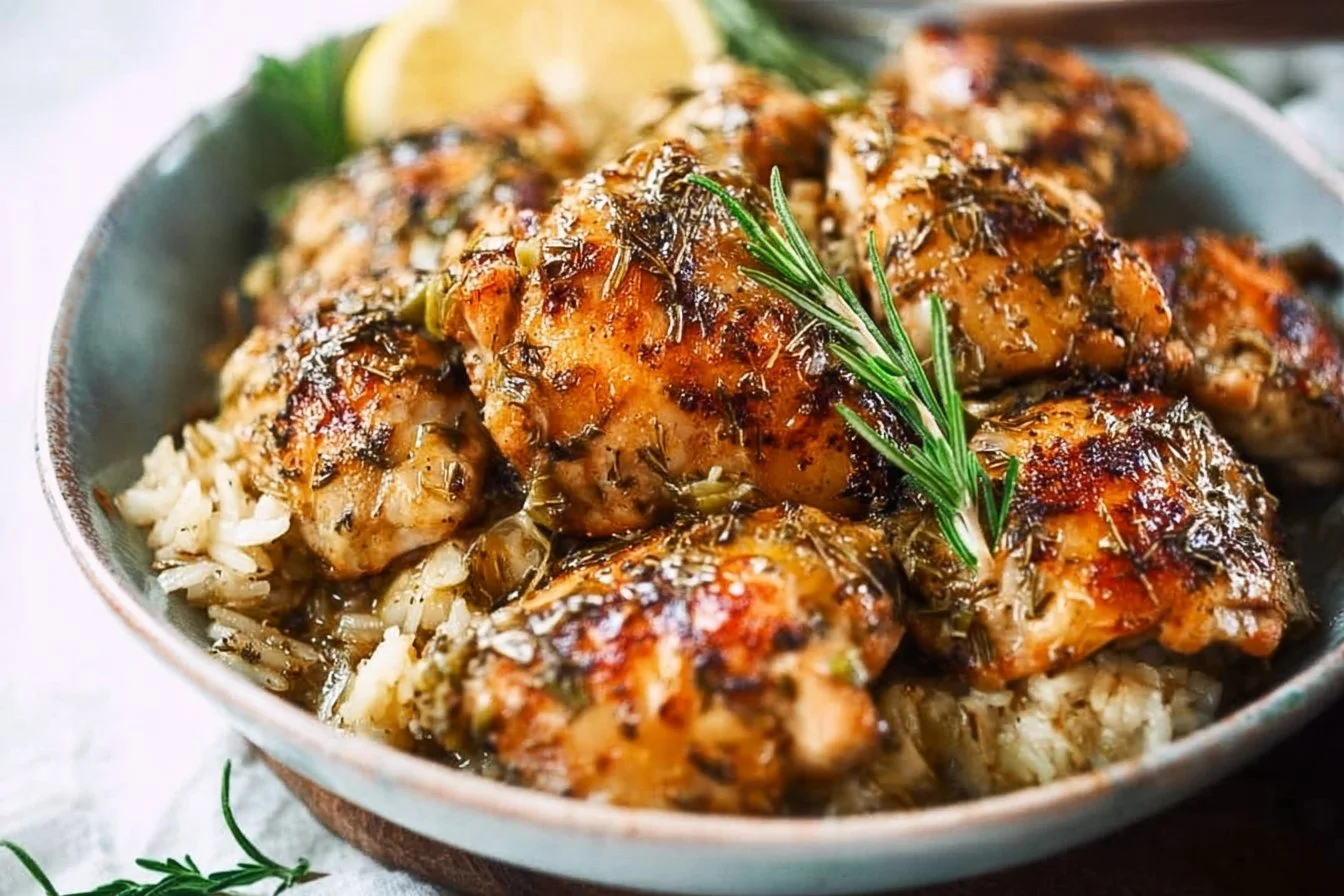Instant Pot Greek Chicken 2 Delicious Instant Pot Greek Chicken served with fresh vegetables and herbs