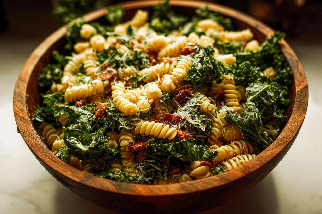 Kale Caesar Pasta Salad 3 Kale Caesar Pasta Salad