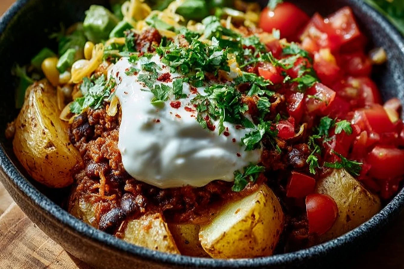Loaded Potato Taco Bowl