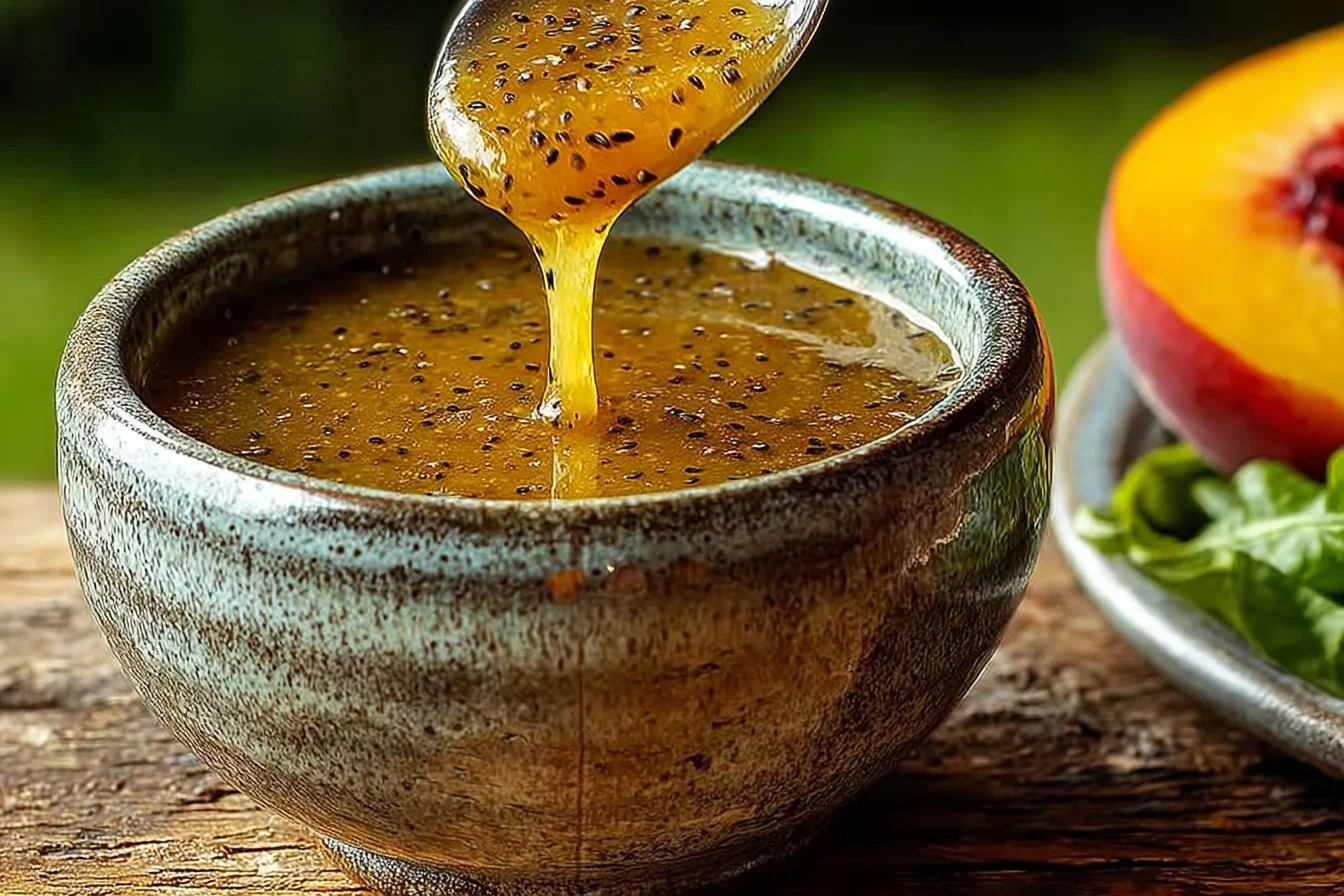Peach Honey Dijon Balsamic Vinaigrette Recipe