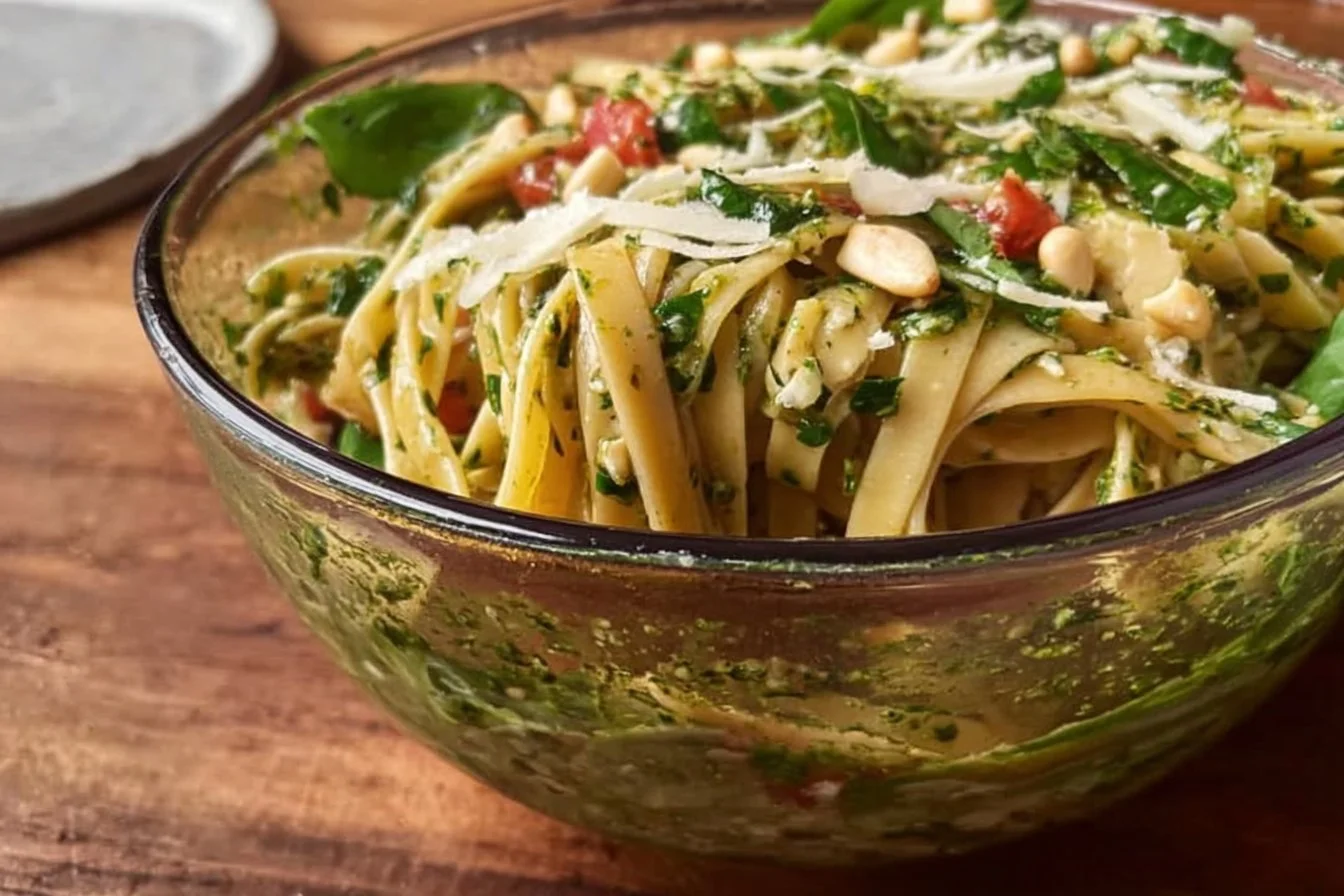 Pine Nut Pesto Linguini 3 Pine Nut Pesto Linguini