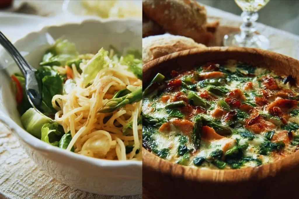 Quick and Healthy Spring Dinner 6 Quick and healthy spring dinner plate with vegetables and lean protein