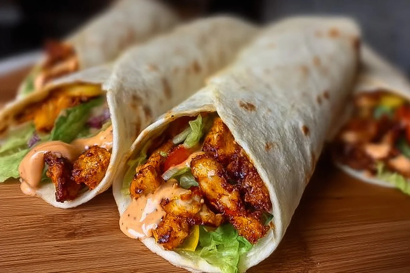 Spicy Grilled Chicken Wraps