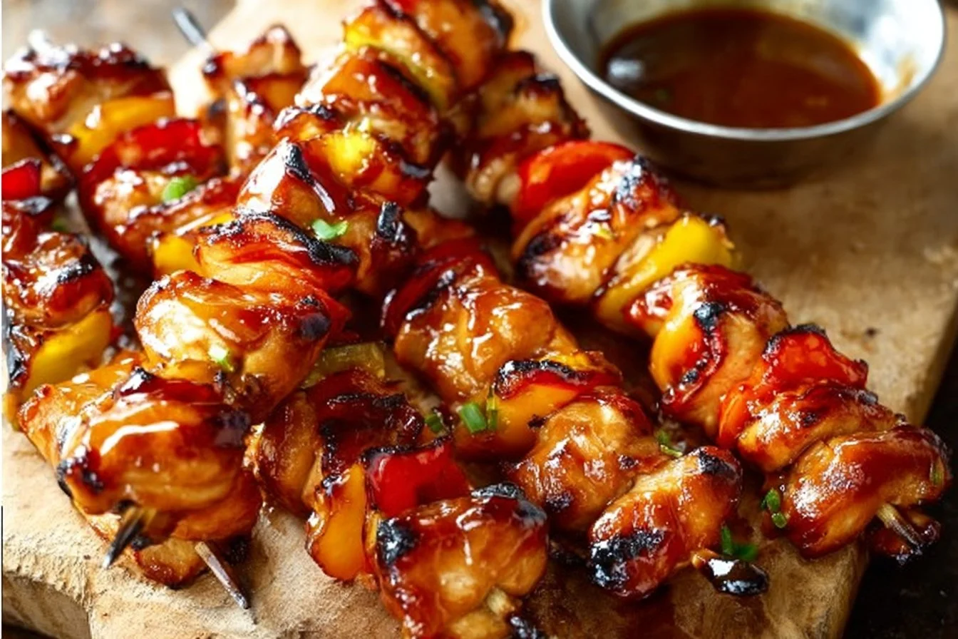 BBQ-Teriyaki Chicken Kabobs 3 BBQ-Teriyaki Chicken Kabobs