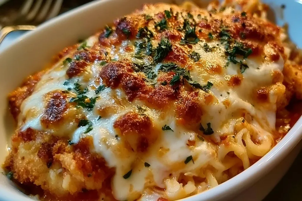 Can You Make Chicken Parmesan Cheesy and High Protein? 5 Cheesy and high protein chicken parmesan dish on a plate