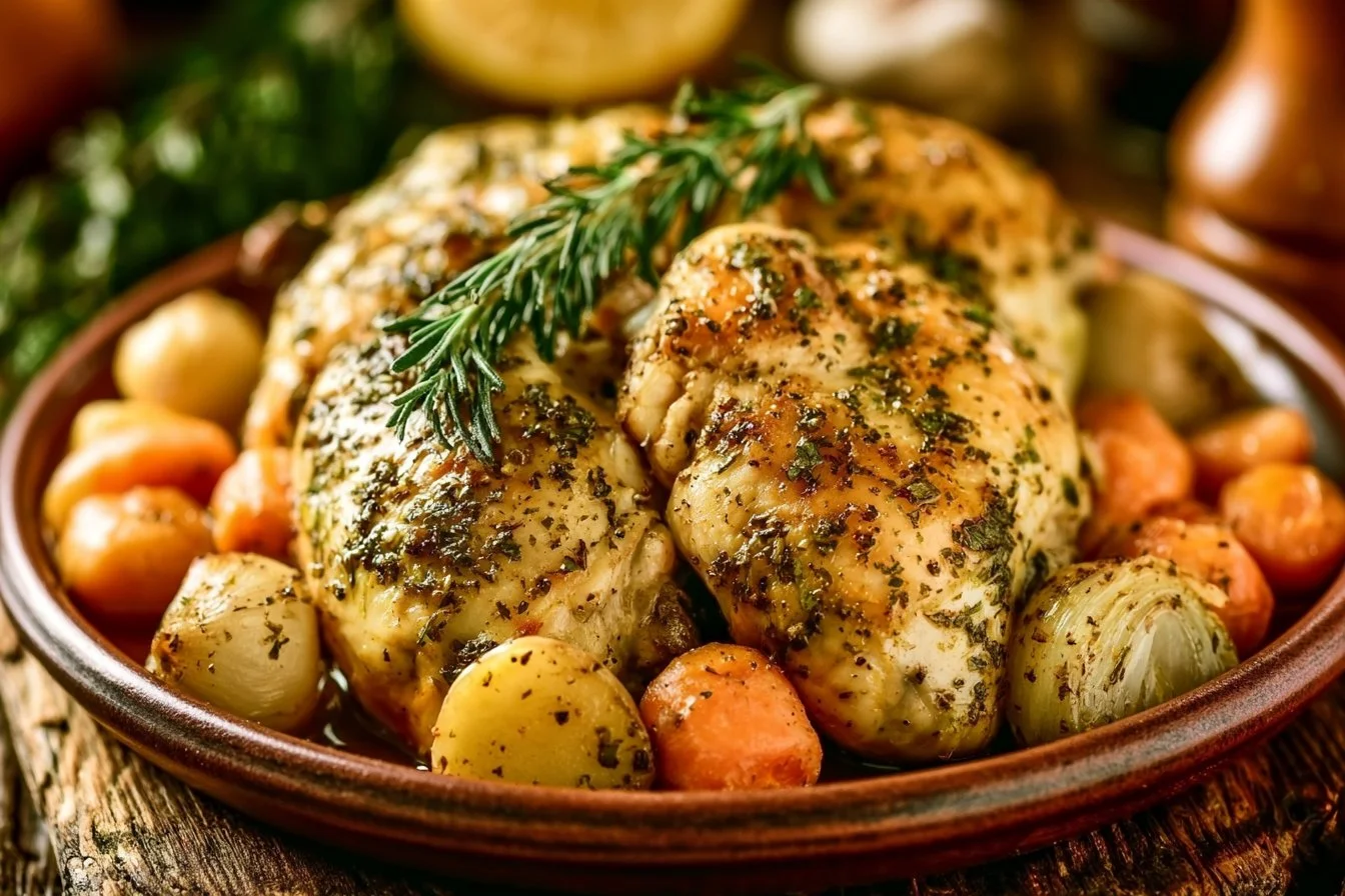 Could A Crockpot Dinner Get Any Easier Than Garlic Herb Chicken?