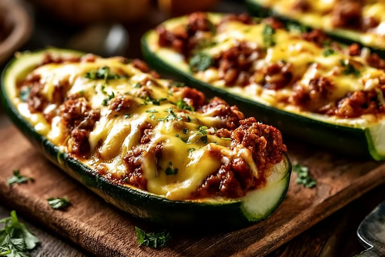 Easy Ground Beef Zucchini Boats (35-Minutes)