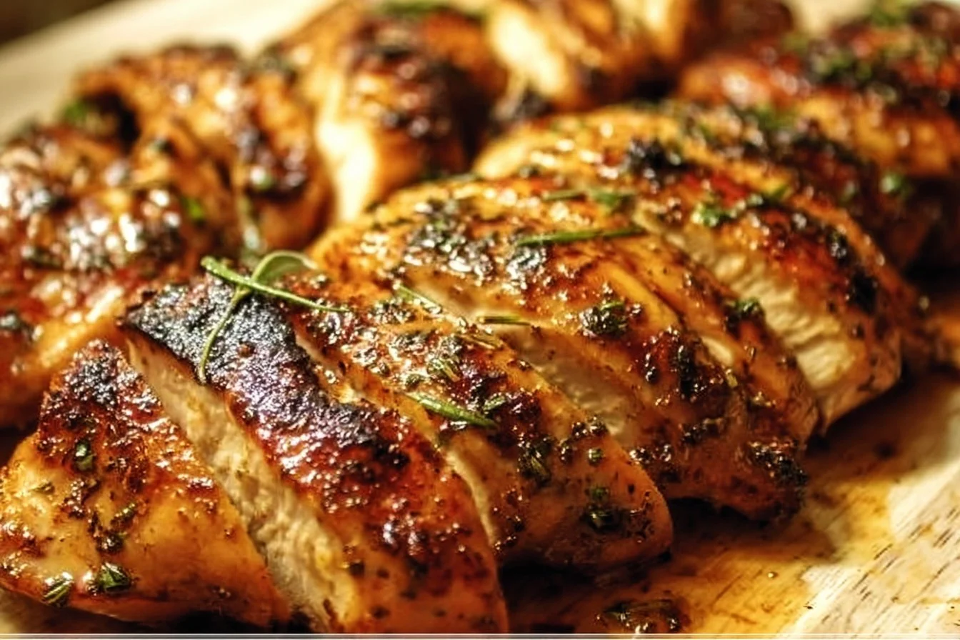Grilled Chicken Marinade 2 Delicious grilled chicken marinated in a savory blend of spices and herbs.