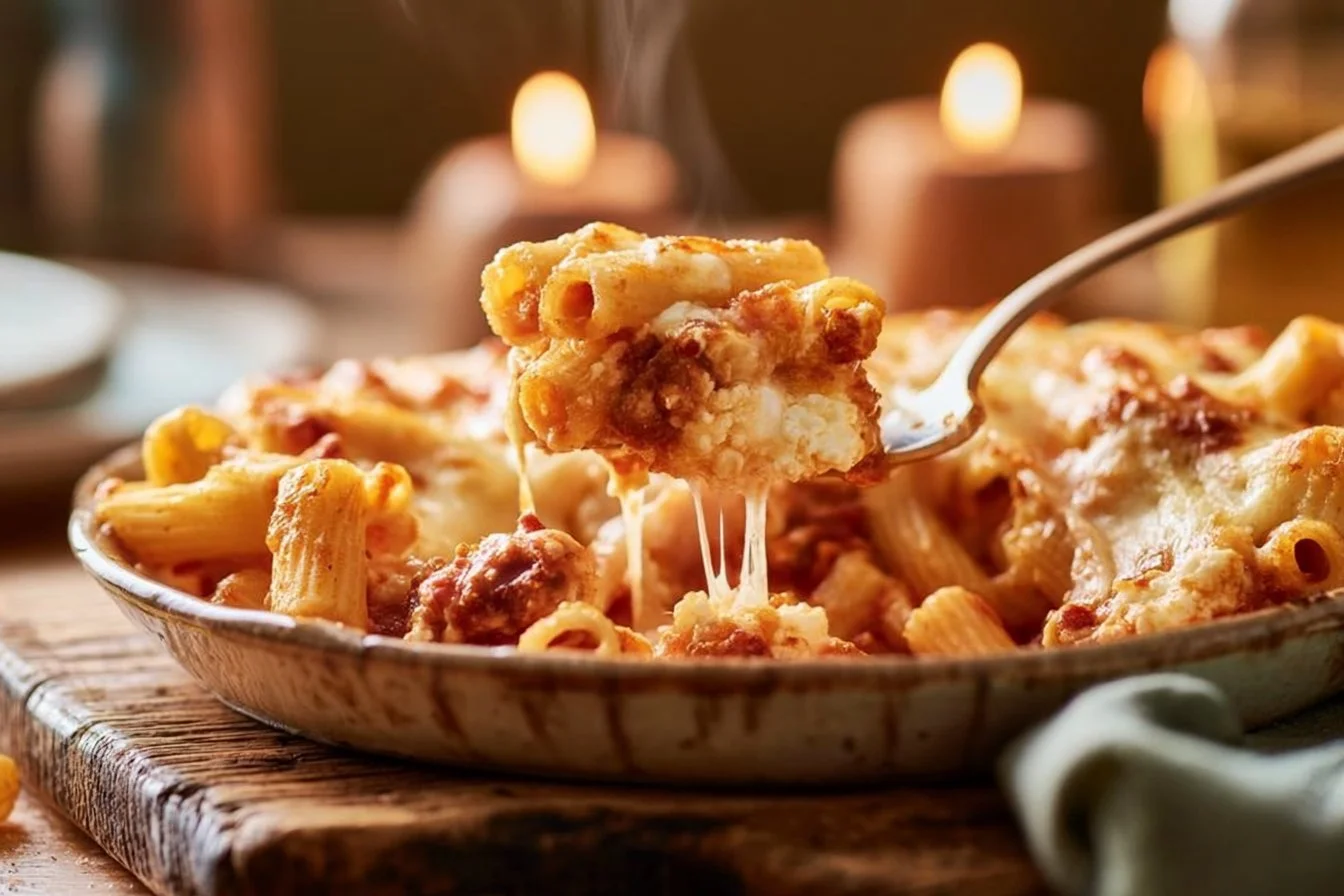 Healthy High Protein Cottage Cheese Baked Ziti