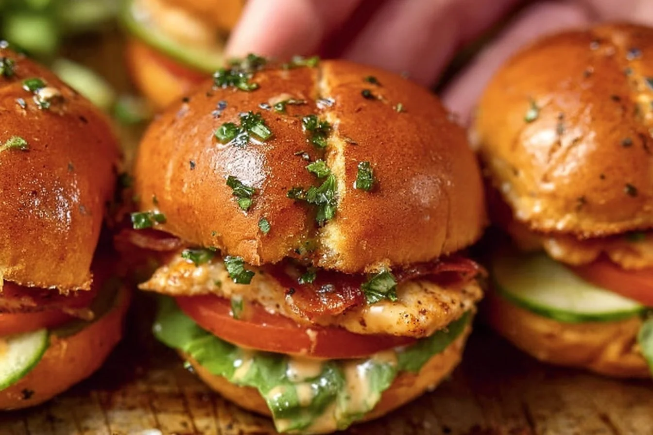 Honey Mustard Chicken BLT Sliders