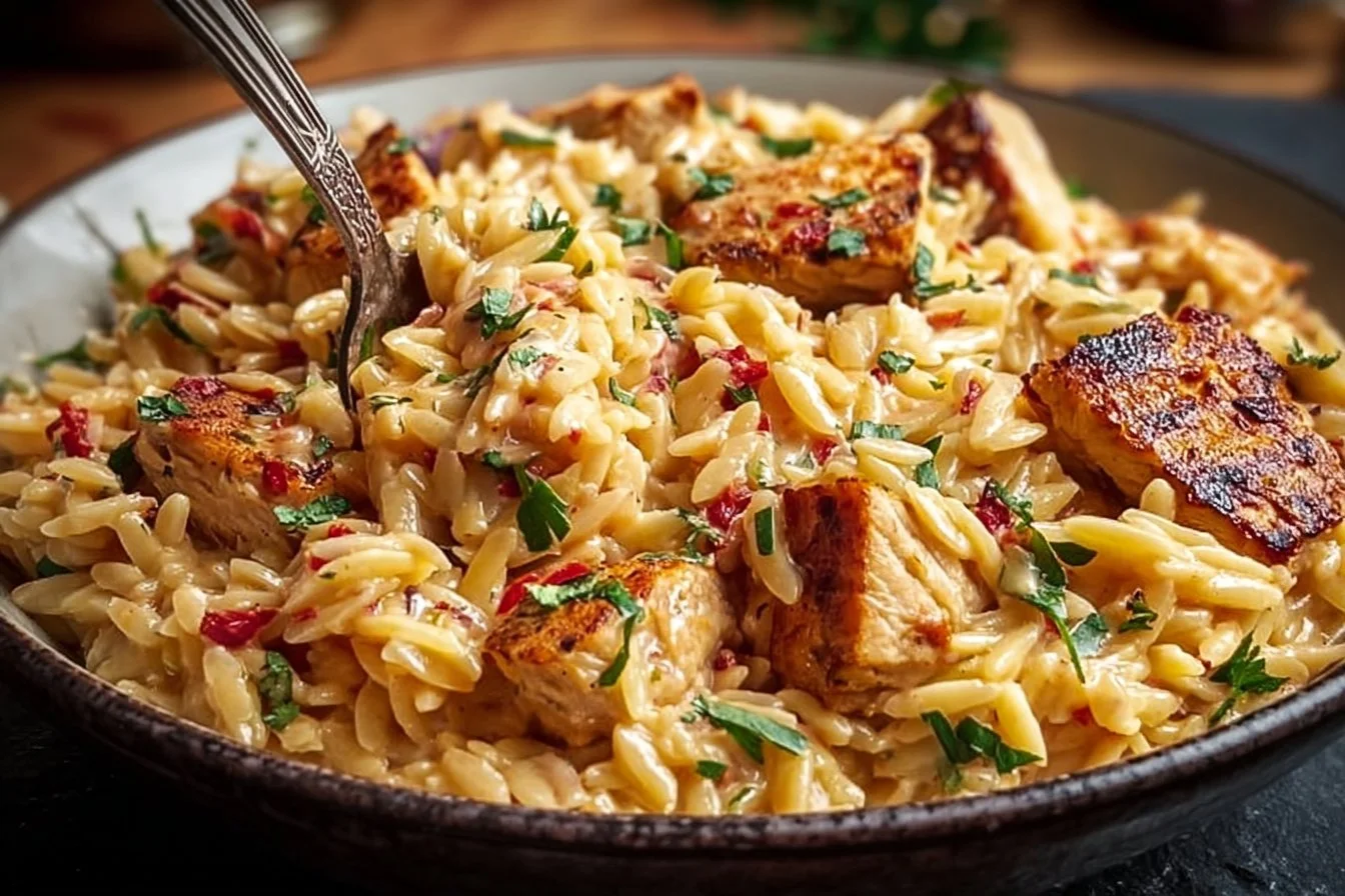 One Pot Cajun Chicken Alfredo Orzo 3 One Pot Cajun Chicken Alfredo Orzo