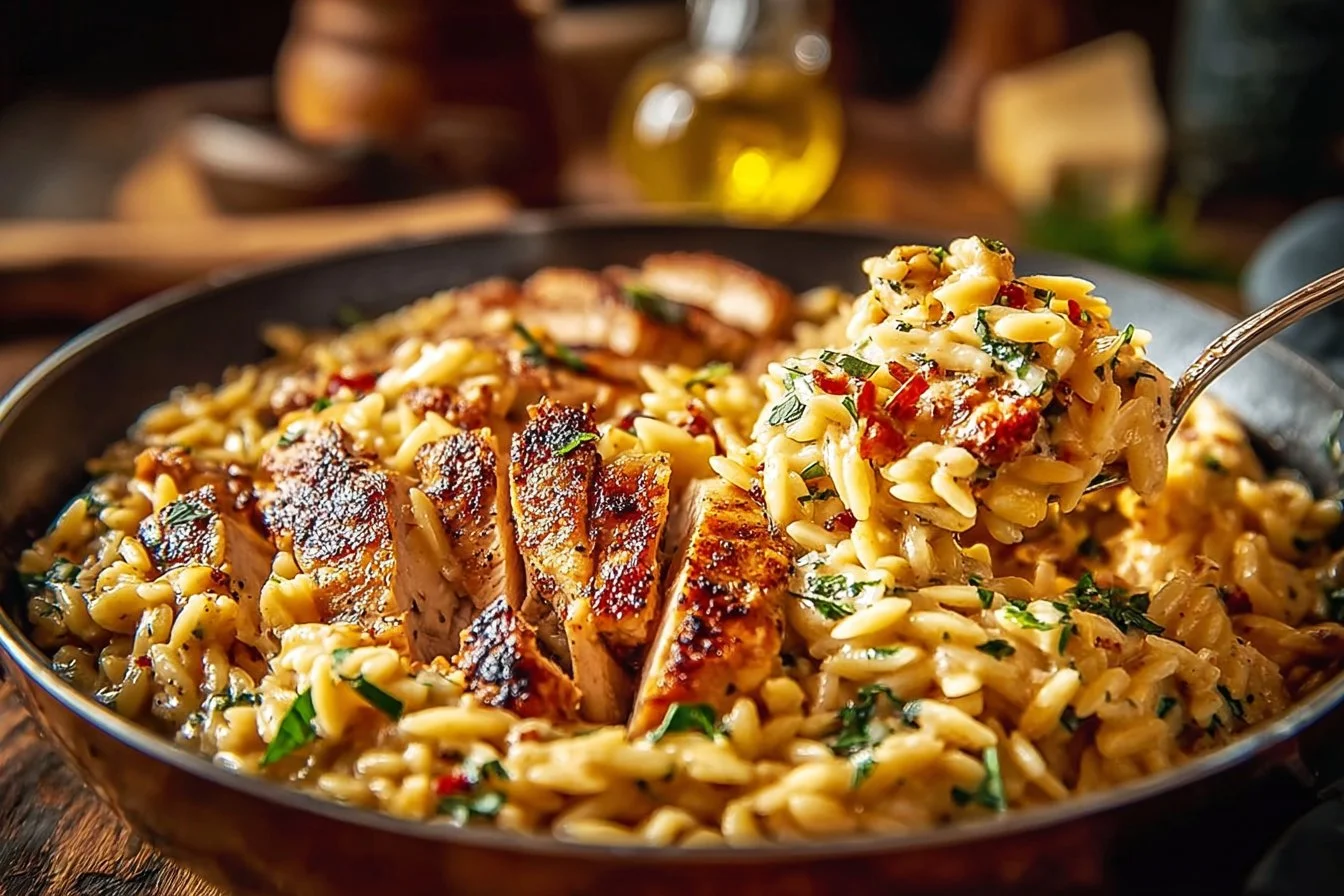 One Pot Cajun Chicken Alfredo Orzo 3 One Pot Cajun Chicken Alfredo Orzo