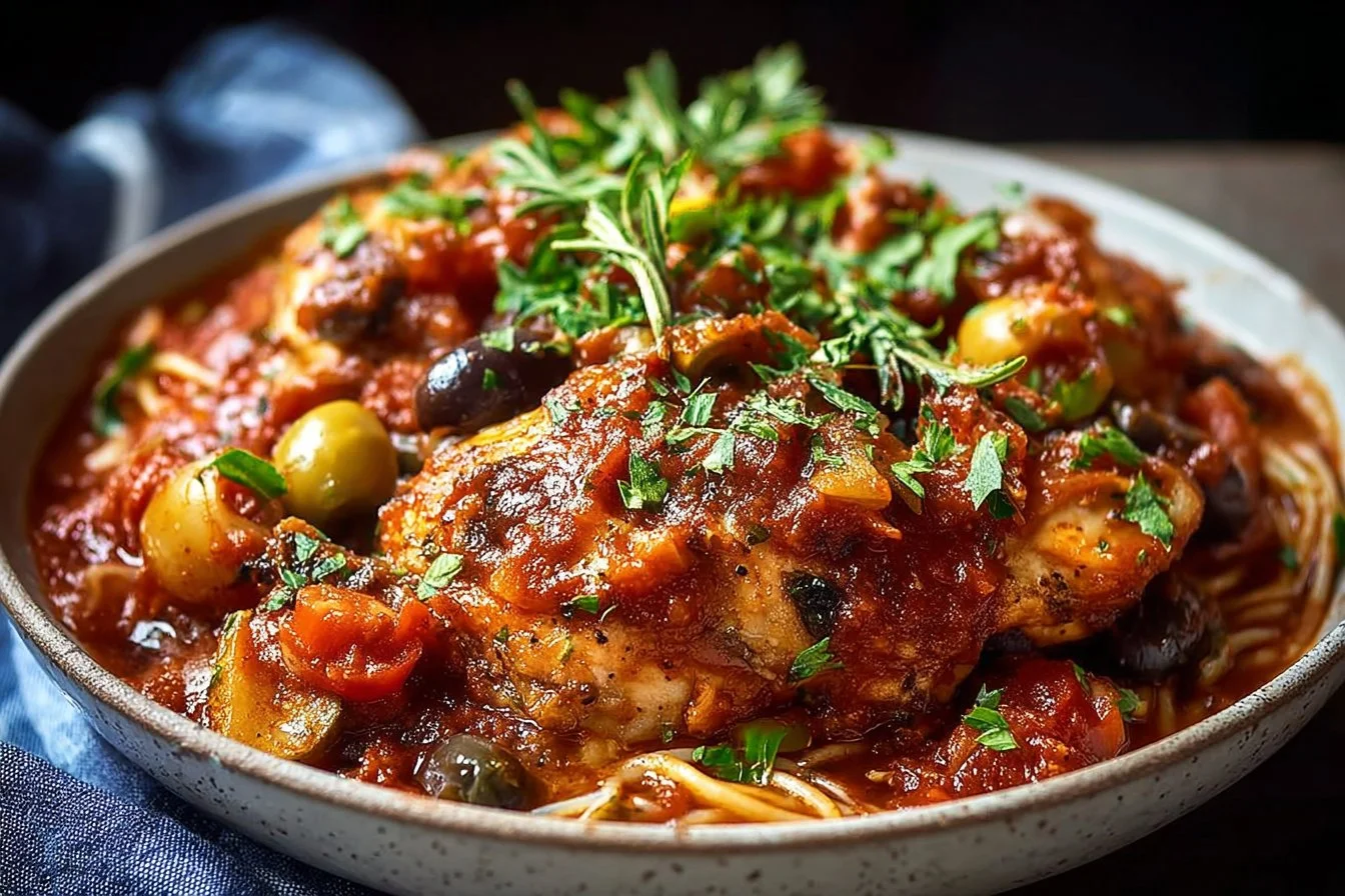 Slow Cooker Chicken Cacciatore Recipe