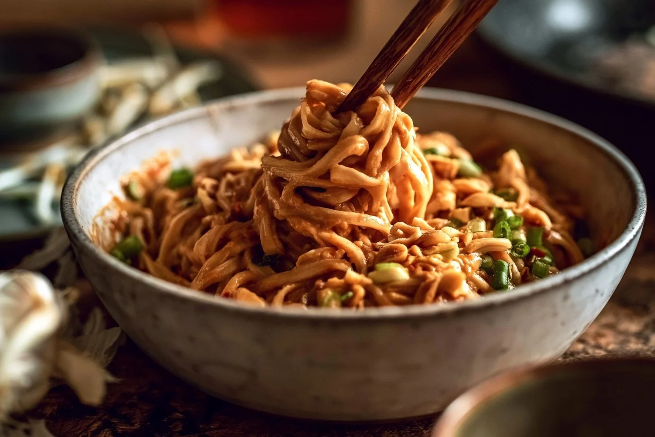 Spicy Peanut Butter Noodles 3 Spicy Peanut Butter Noodles