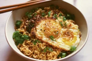 Delicious upgraded instant noodles using a simple ramen hack