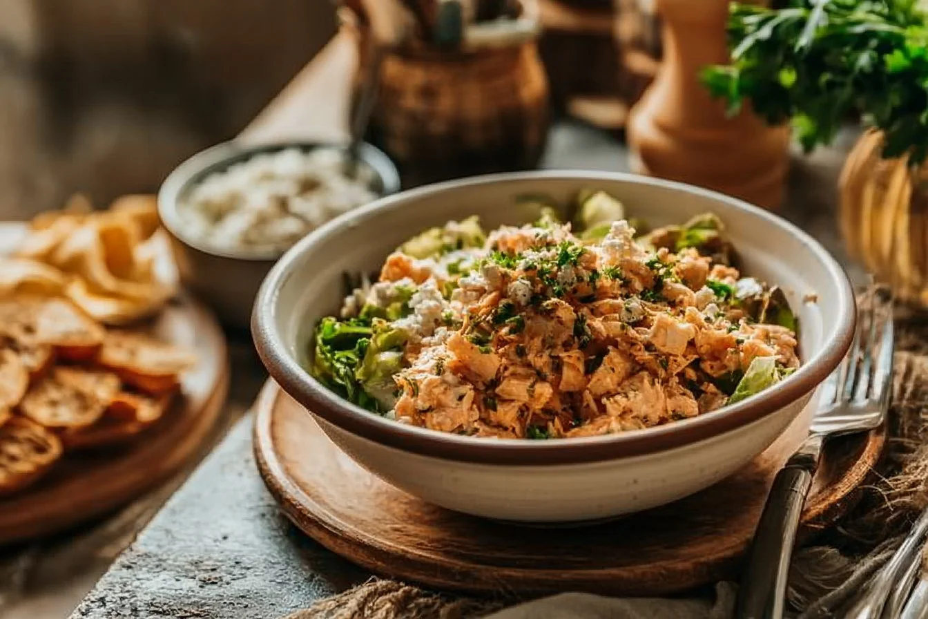 Buffalo Chicken Salad with Cottage Cheese 3 Buffalo Chicken Salad with Cottage Cheese