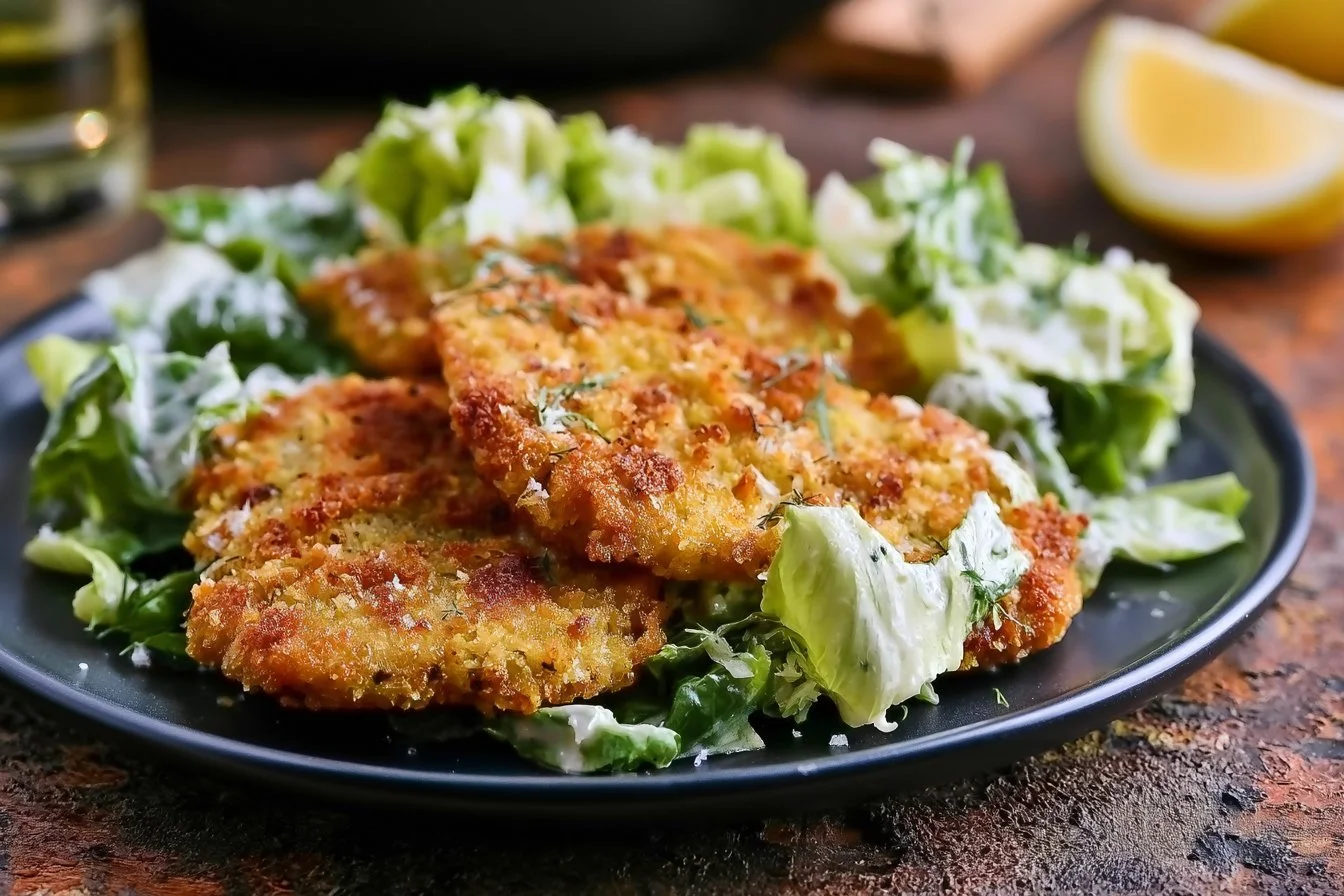 Caesar Salad Chicken Cutlets 3 Caesar Salad Chicken Cutlets