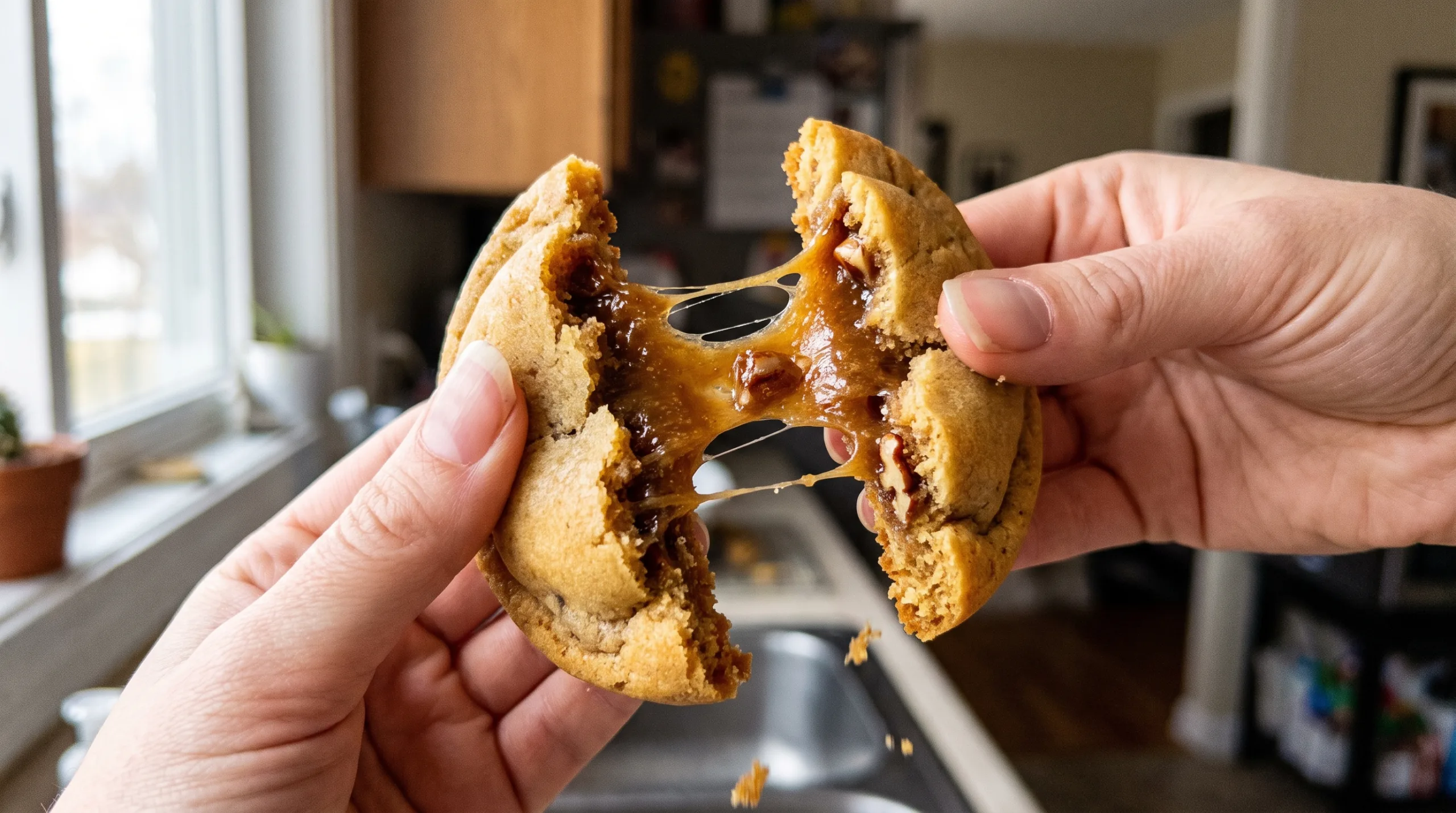 Hand holding pecan pie cookie 2K 202609081303 scaled